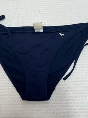 Abercrombie and fitch Navy Bikini Bottoms with Moose Logo large